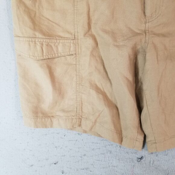 Boca classics cargo shorts men's 44x10 brown Linen blend outdoor - Picture 4 of 11